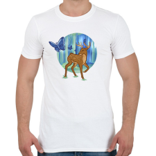 PRINTFASHION Őzike - Férfi póló - Fehér férfi póló