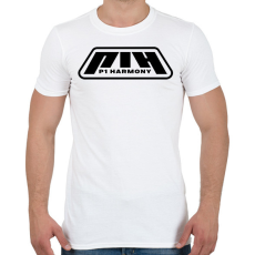 PRINTFASHION P1 Harmony Black - Férfi póló - Fehér