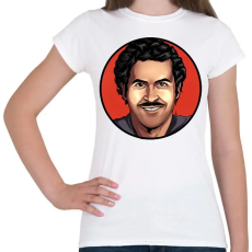 PRINTFASHION Pablo Escobar - Női póló - Fehér