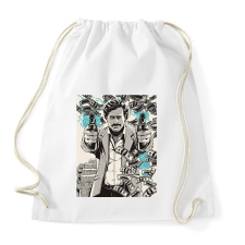 PRINTFASHION Pablo Escobar - Sportzsák, Tornazsák - Fehér tornazsák