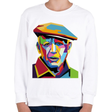 PRINTFASHION Pablo Picasso - Önarckép - Gyerek pulóver - Fehér