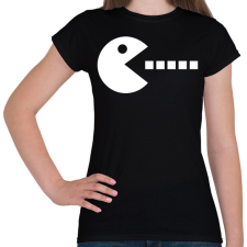 PRINTFASHION Pac-man - páros - Női póló - Fekete női póló