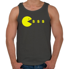 PRINTFASHION Pacman - Férfi atléta - Sötétszürke atléta, trikó