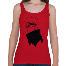 PRINTFASHION Pain fekete - Női atléta - Cseresznyepiros