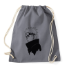 PRINTFASHION Pain fekete - Sportzsák, Tornazsák - Grafitszürke