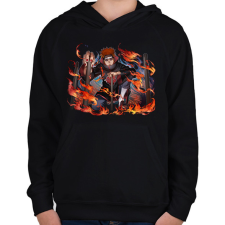 PRINTFASHION Pain - Gyerek kapucnis pulóver - Fekete gyerek pulóver, kardigán