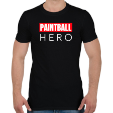 PRINTFASHION PAINTBALL HERO - Férfi póló - Fekete férfi póló