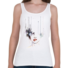 PRINTFASHION Painted Girl - Női atléta - Fehér