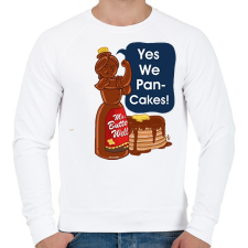 PRINTFASHION Palatsinta - Férfi pulóver - Fehér férfi pulóver, kardigán