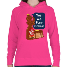 PRINTFASHION Palatsinta - Női kapucnis pulóver - Fukszia női pulóver, kardigán