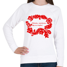 PRINTFASHION Pálinka dal páros minta #2 - Női pulóver - Fehér