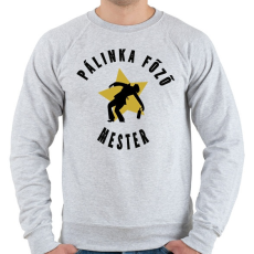 PRINTFASHION pálinka főző mester - Férfi pulóver - Sport szürke