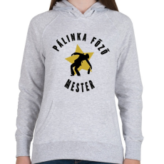 PRINTFASHION pálinka főző mester - Női kapucnis pulóver - Sport szürke