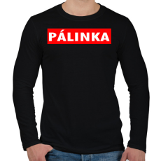 PRINTFASHION Pálinka is life - Férfi hosszú ujjú póló - Fekete