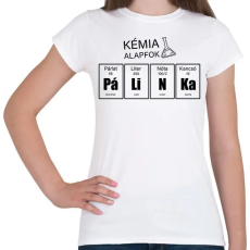 PRINTFASHION Pálinka kémia alapfok - Női póló - Fehér