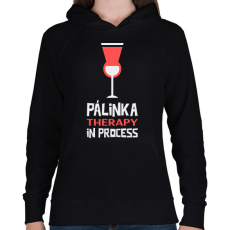 PRINTFASHION PALINKA - Női kapucnis pulóver - Fekete