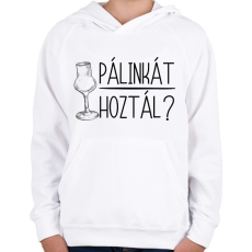 PRINTFASHION Pálinkát hoztál - Gyerek kapucnis pulóver - Fehér