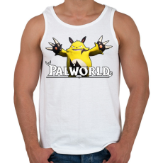 PRINTFASHION Palworld Grizzbolt - Férfi atléta - Fehér