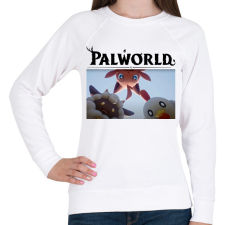 PRINTFASHION Palworld lények - Női pulóver - Fehér női pulóver, kardigán