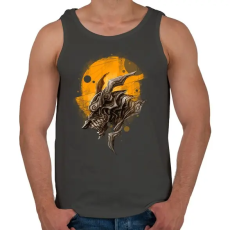 PRINTFASHION Páncélos sárkány - Férfi atléta - Sötétszürke