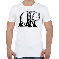 PRINTFASHION Panda fa - Férfi póló - Fehér