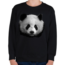 PRINTFASHION panda (fekete-fehér újság) - Gyerek pulóver - Fekete gyerek pulóver, kardigán