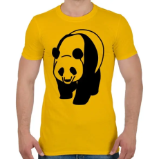 PRINTFASHION Panda - Férfi póló - Sárga