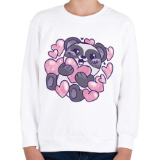 PRINTFASHION Panda - Gyerek pulóver - Fehér