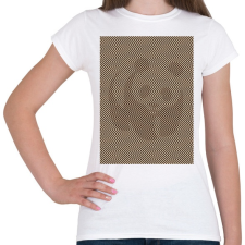 PRINTFASHION Panda illúzió, szépia - Női póló - Fehér női póló