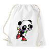 PRINTFASHION Panda korcsolyázik  - Sportzsák, Tornazsák - Fehér