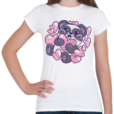 PRINTFASHION Panda - Női póló - Fehér női póló