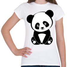 PRINTFASHION Panda - Női póló - Fehér női póló
