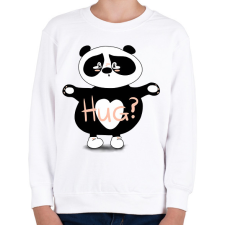 PRINTFASHION Panda ölelés  - Gyerek pulóver - Fehér gyerek pulóver, kardigán