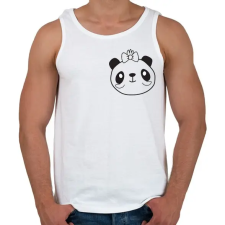 PRINTFASHION Panda páros 2 - Férfi atléta - Fehér atléta, trikó