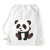 PRINTFASHION panda - Sportzsák, Tornazsák - Fehér