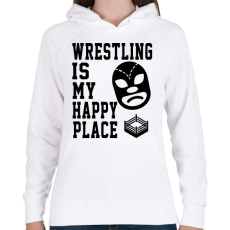 PRINTFASHION Pankration - Női kapucnis pulóver - Fehér