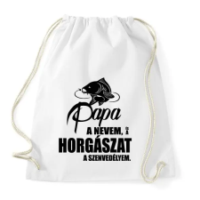 PRINTFASHION Papa a nevem... - Sportzsák, Tornazsák - Fehér tornazsák