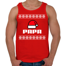 PRINTFASHION PAPA - Férfi atléta - Piros