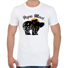PRINTFASHION Papa maci - Férfi póló - Fehér férfi póló