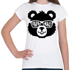 PRINTFASHION papa maci - Női póló - Fehér