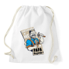 PRINTFASHION Papa megoldja - szuper papa - Sportzsák, Tornazsák - Fehér