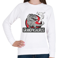 PRINTFASHION Papa szaurusz grandpasaurus - Női pulóver - Fehér női pulóver, kardigán