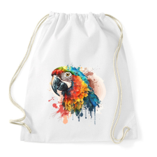 PRINTFASHION Papagáj  - Sportzsák, Tornazsák - Fehér tornazsák