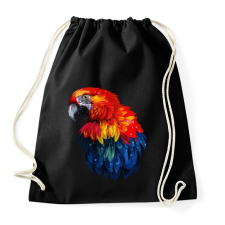 PRINTFASHION papagáj  - Sportzsák, Tornazsák - Fekete tornazsák
