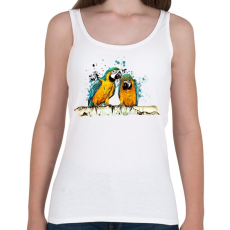 PRINTFASHION Papagájok - Női atléta - Fehér