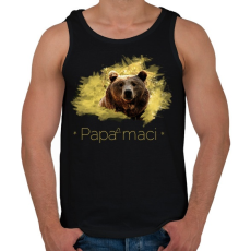 PRINTFASHION papamaci - Férfi atléta - Fekete