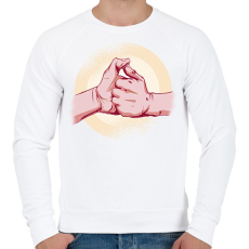 PRINTFASHION Paraszt nintendó - Férfi pulóver - Fehér