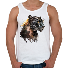 PRINTFASHION párduc - Férfi atléta - Fehér
