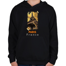 PRINTFASHION paris - Gyerek kapucnis pulóver - Fekete gyerek pulóver, kardigán