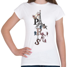 PRINTFASHION paris - Női póló - Fehér